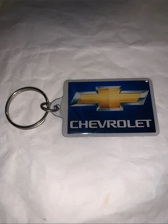 Blue & Gold Chevrolet Keychain - Men Accessories