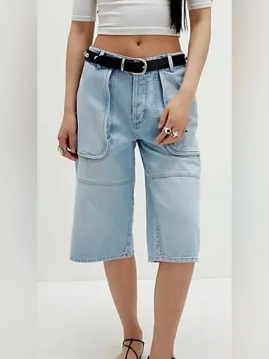 NEW Free People We The Free Havasu Slouchy Cropped Jeans Size 31