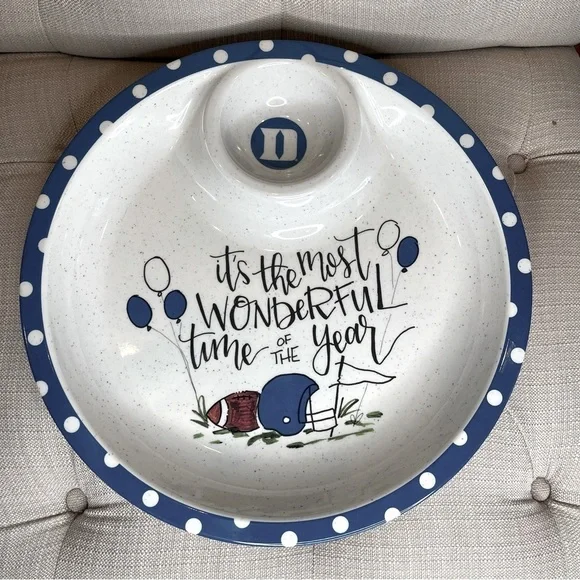 Duke Blue Devils CHIP N DIP SERVING TRAY