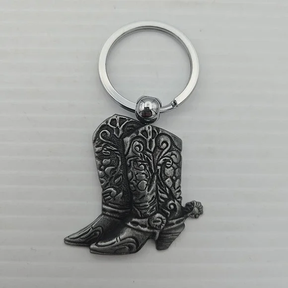 Key Ring - Western Cowboy Boot Key Chain‎