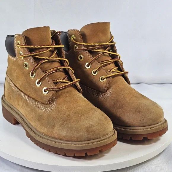 Timberland 12709 6 Inch Premium Waterproof Wheat Boots Boys Size 13 A6025‎