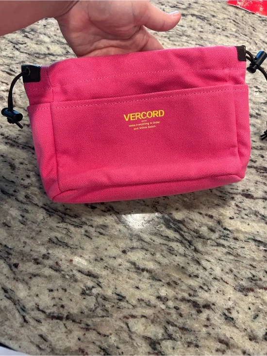 Vercord Pink Canvas Bag Organized