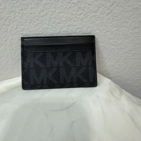 Michael Kors Monogram Black Card Holder