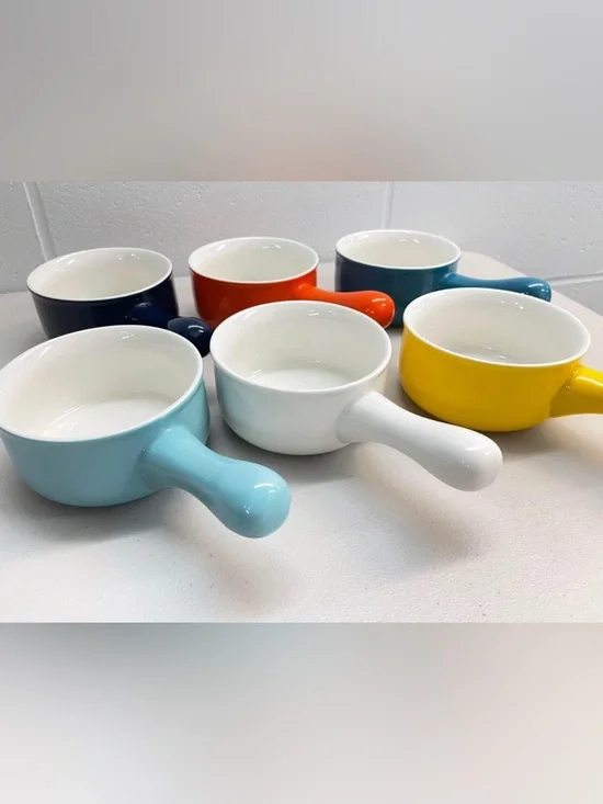 6 - 15 Ounces Oven Safe Ceramic Bowls - Brand New