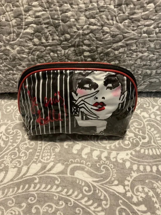 Izak Zenou Plastic Coated Zippered Bag - “Je Suis Belle” / I am Beautiful