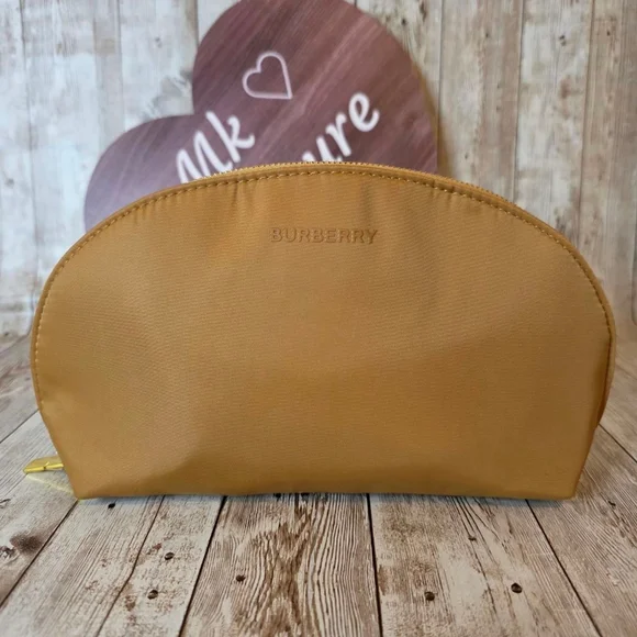 Women's Burberry Tan Cosmetic Bag