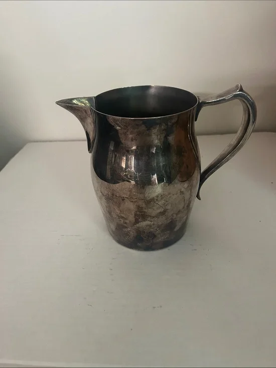 Polished Silver-Tone Serving Pitcher - Classic Home Dining Serveware