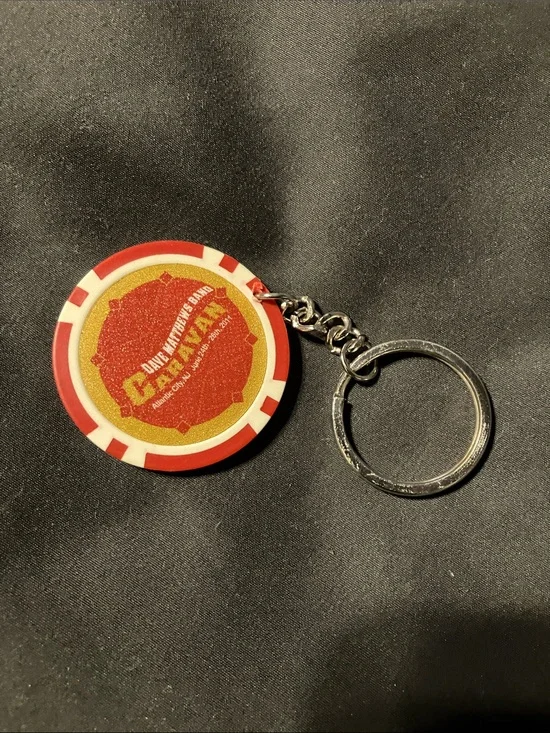 Dave Matthews Band Atlantic City Caravan Poker Chip Keychain