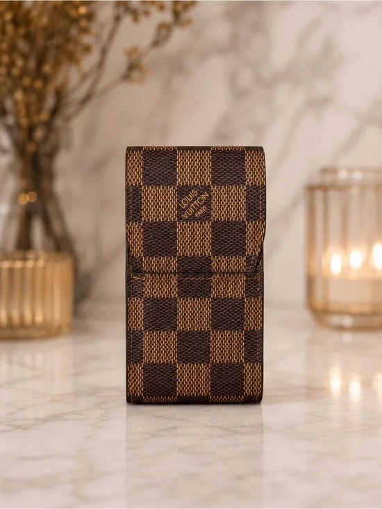Louis Vuitton Damier Ebene Mini Case | LV Cosmetic Case | Lipstick & Accessories
