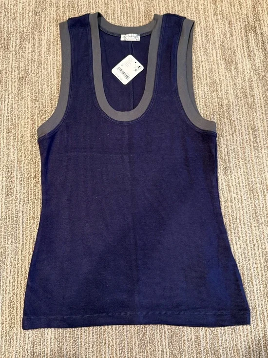 FP Sleeveless Navy Tank Top