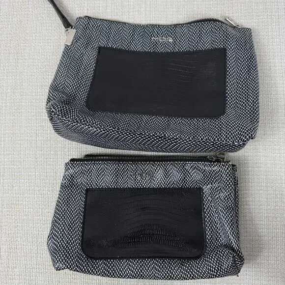 MOR Travel‎ Bags Cosmetics Travel Lot of 2 Black Gray