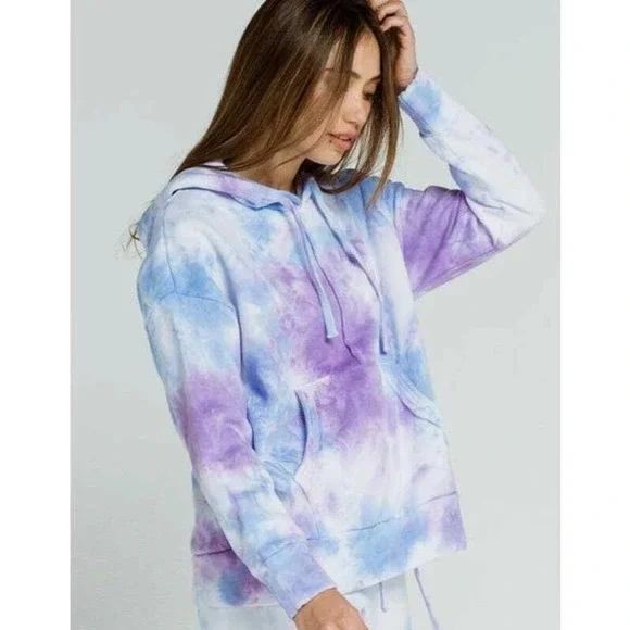 FP Movement by Free People Work It Out Tie Dye Hoodie Sweatshirt Size Large