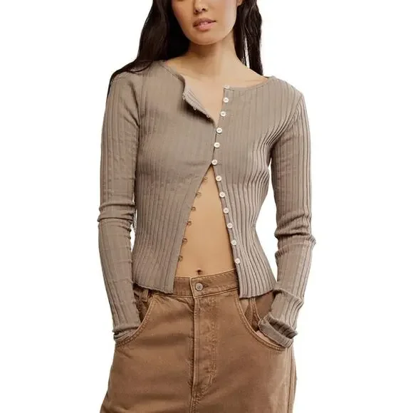 Free People Tilly Long Sleeve in Fallen Rock Size Medium