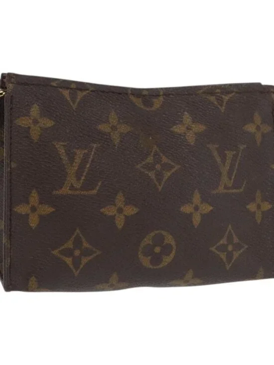LOUIS VUITTON Monogram Poche Toilette 15 Pouch M47546 LV Auth 169652