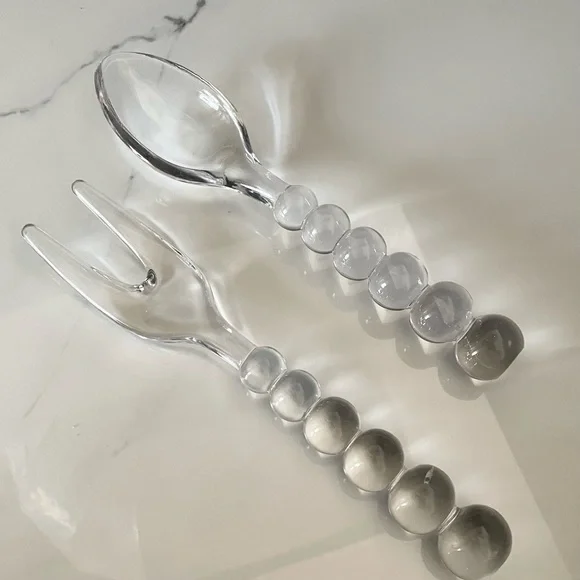 Candlewick Salad Servers