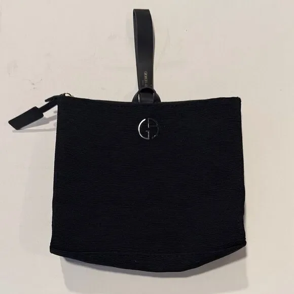 Giorgio Armani Elegant Black Cosmetic Bag