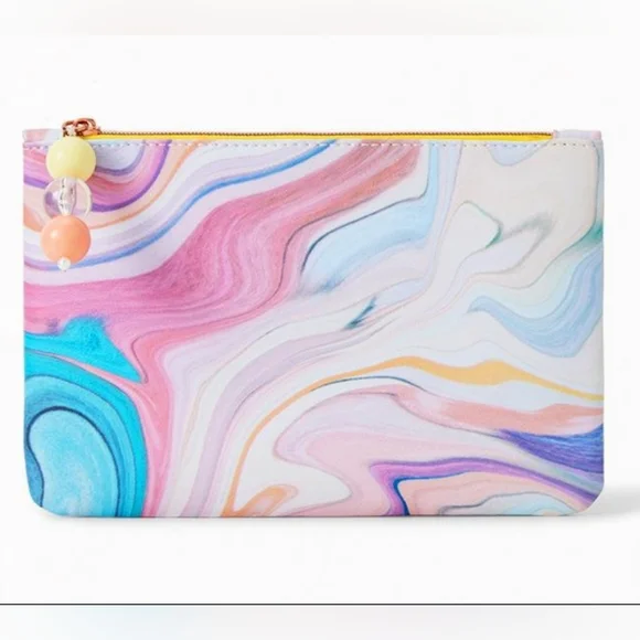 🦋 3 for $10 ~ IPSY Glam Bag March 2024 Mini Purse Pouch Makeup Organizer‎ Swirl