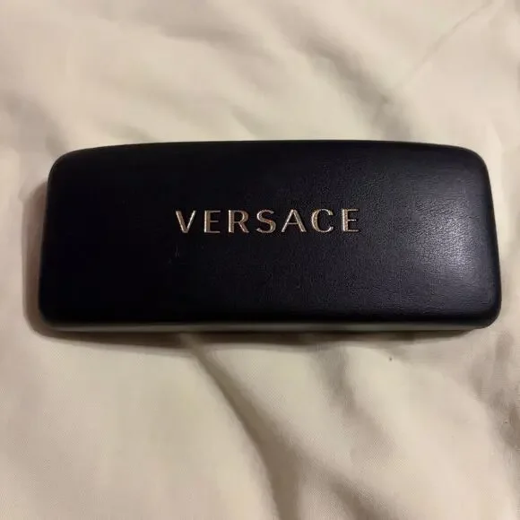 Authentic Versace Eyewear Case – Black Hard Shell Designer Sunglasses Case