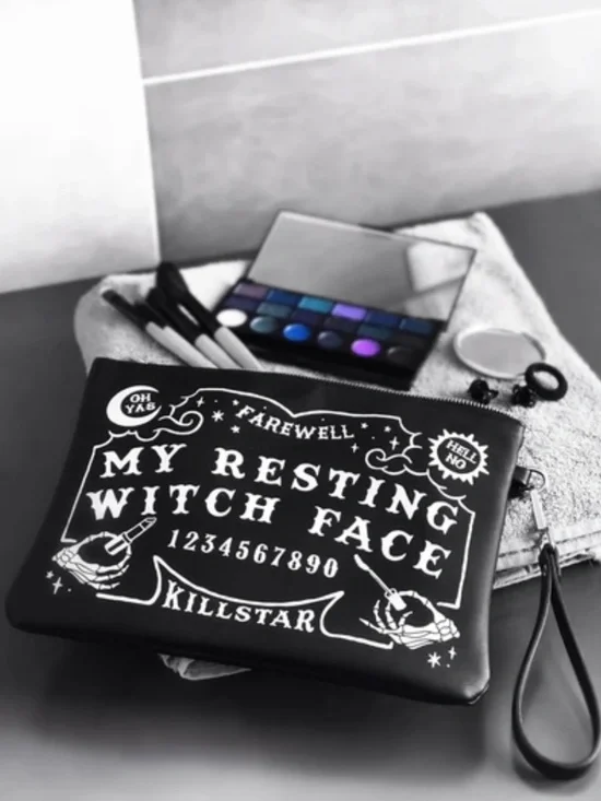 Killstar My Resting Witch Face Makeup Bag Ouija