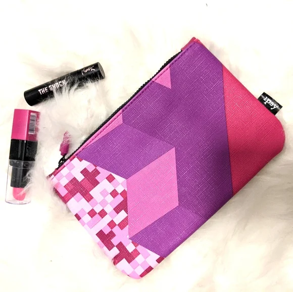 Ipsy Tetris Geometric Collab Makeup Cosmetic Bag