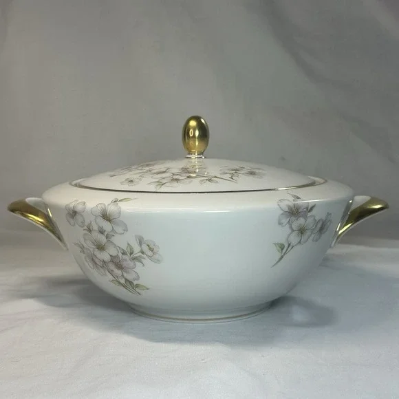 Tirschenreuth Bavaria Dogwood Round Covered Vegetable Tureen‎ Pasco 1147 Germany