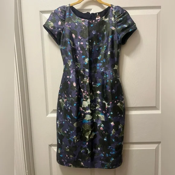 J. Crew Multicolor Abstract Mini Dress‎ Sz00.