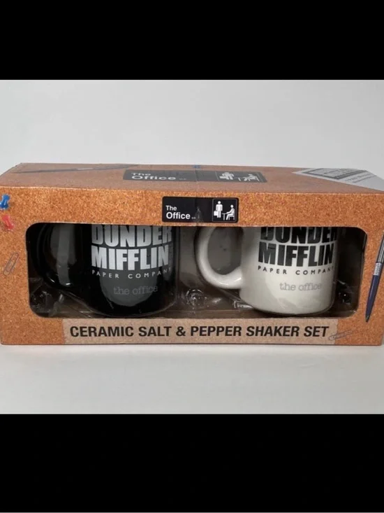 The Office Ceramic Salt and Pepper Shaker Set