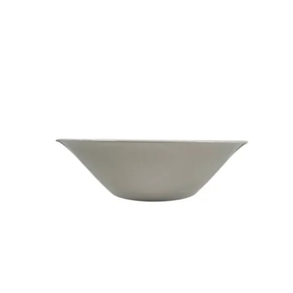 White Serving Bowl with Pink Trim Elegant Porcelain