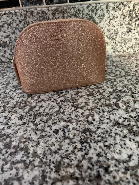 Coach Pink Sparkle Cosmetic Pouch NWOT