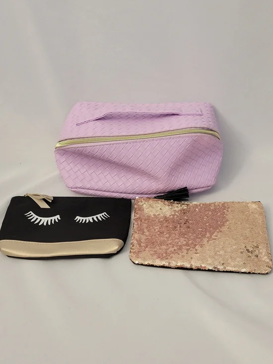 ipsy Cosmetic Bags Woven Bag And Hair Band