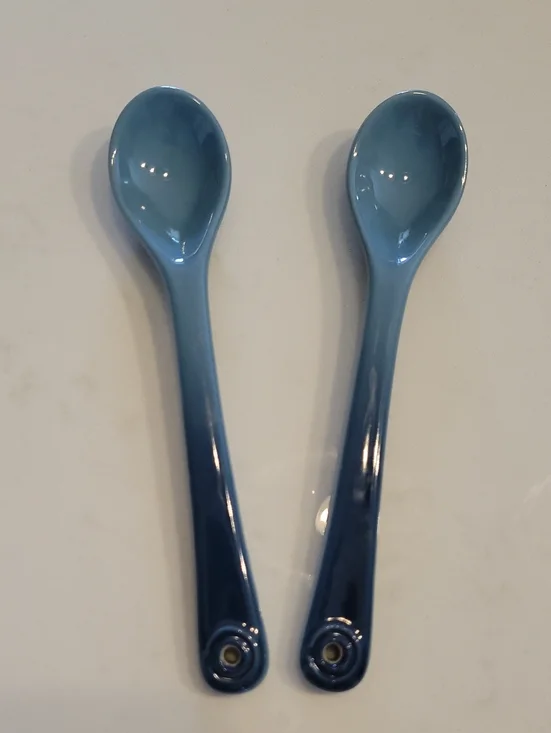 Le Creuset Marine Blue Ceramic Spoon Set