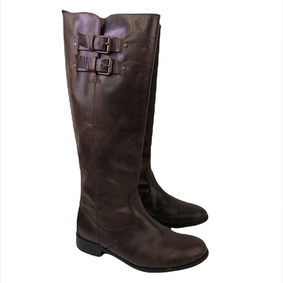 J. Crew Leather Slip On Boots Size 6.5