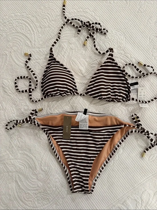 J. Crew Beaded String Bikini