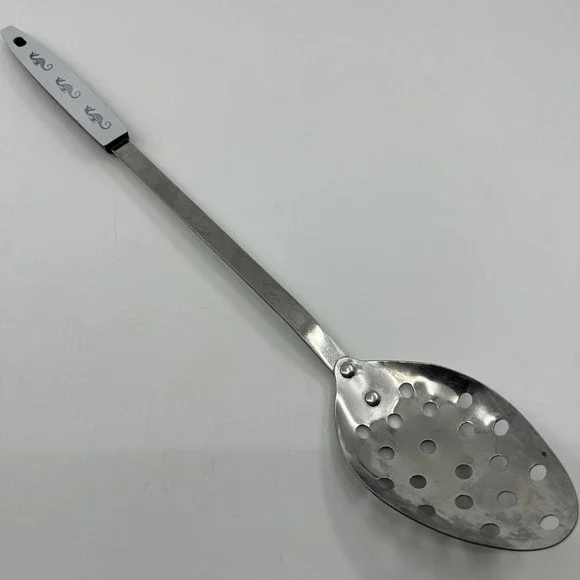 Vtg Revere Neptune Seahorse Bakelite Stainless‎ Slotted Spoon USA 16