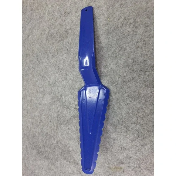 Tupperware Blue Plastic Serrated Cake Pie Server Slicer Vintage Kitchen Tool