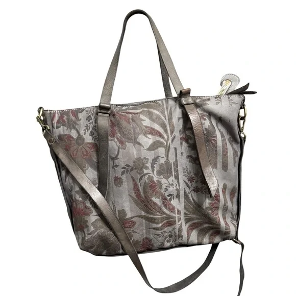 Caterina Lucchi Gray Leather‎ Convertible Crossbody