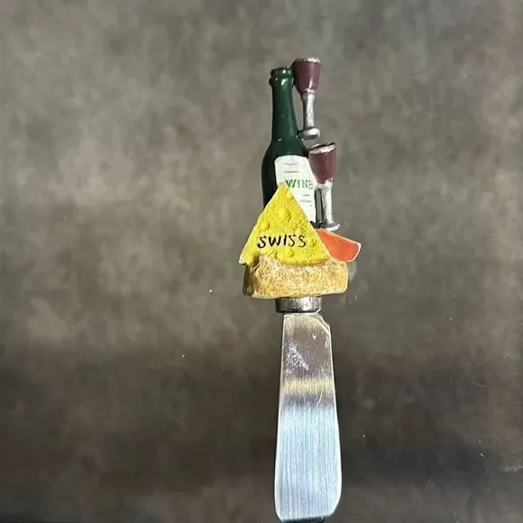 Wine and Cheesee Stainless Steel Butter Knife!