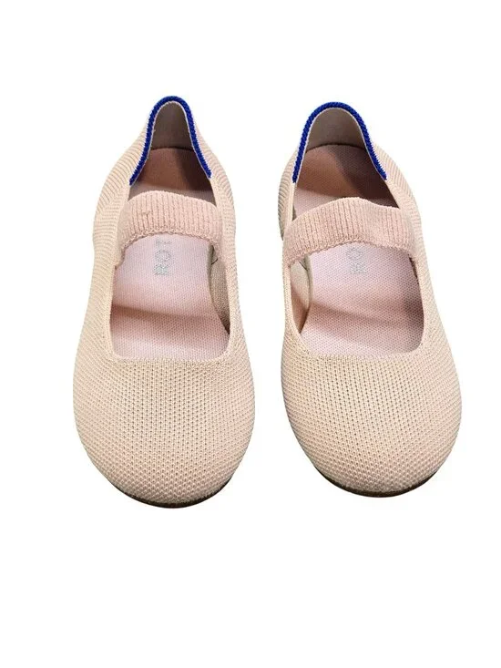 Rothy's Kids Mary Jane In Ballerina Pink Mesh Flats Slip-On Size 13 *READ