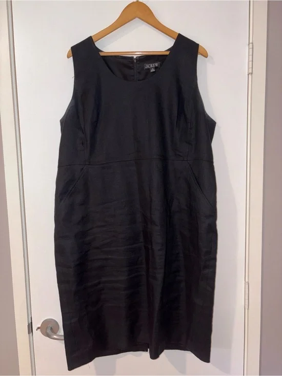 J. Crew Navy Sleeveless Sheath Dress