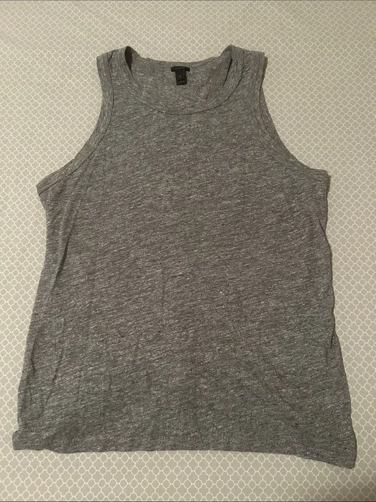 J. Crew Gray Sleeveless Heathered Tank