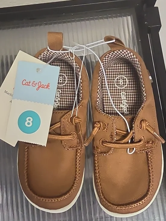 Cat & Jack Tan Kids Boat Shoes
