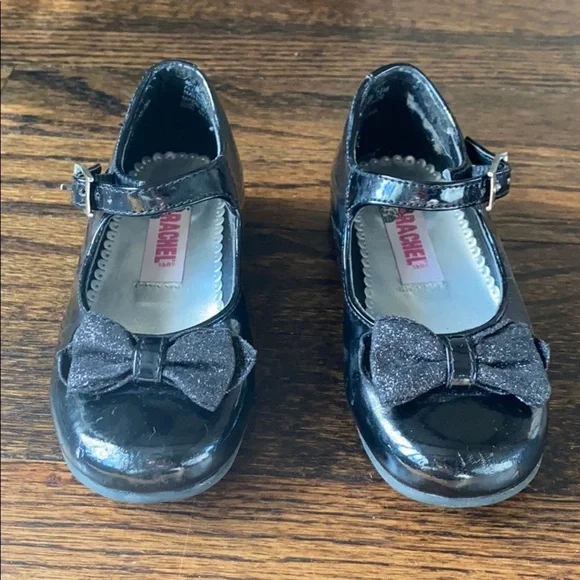 Patten leather Mary Jane dress shoes.