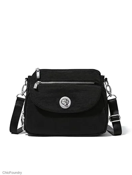 Lightweight Water-Resistant Crossbody Bag with RFID, Adjustable Strap
