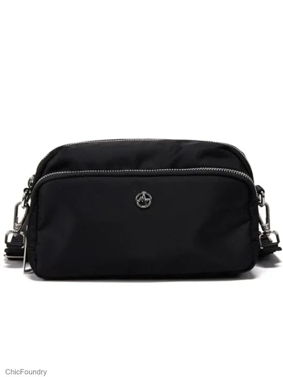 Crossbody Sling Bag with Adjustable Strap, Water-Resistant Nylon, Travel Purse