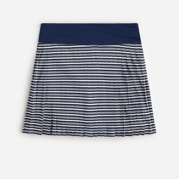 J.Crew Active pleated mini skirt in stripe BQ913