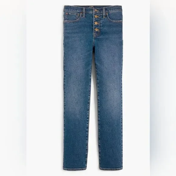 J. Crew Essential Straight Jeans In All-Day Stretch