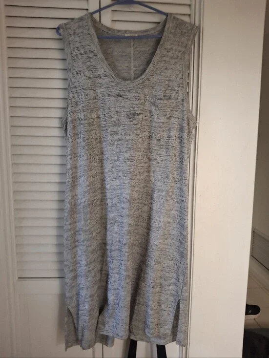 J. Crew Gray and Cream Textured Knit Top