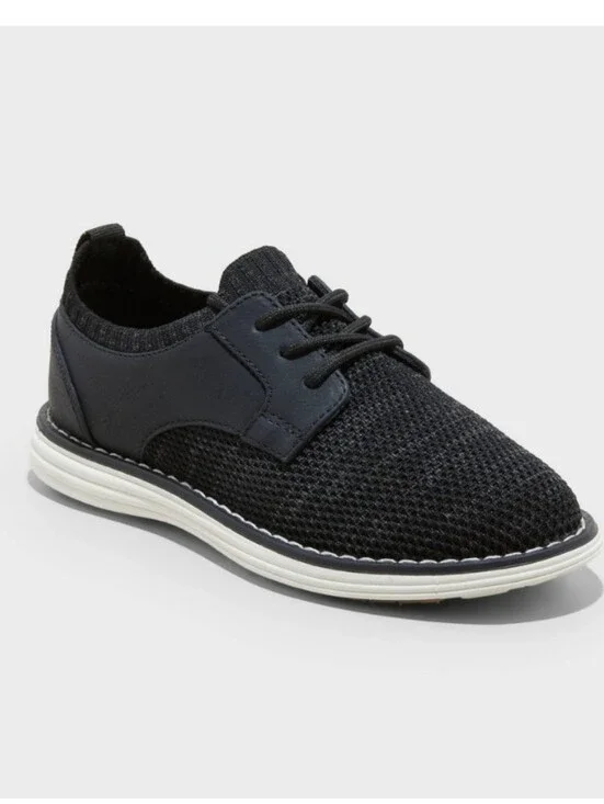 Nwt Cat & Jack Boys Elijah Knit Oxford Dress Shoe