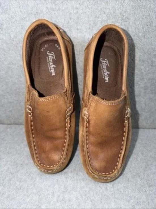 Florsheim Jasper Venetian Jr. Leather Loafers Slip On Shoes Sz 2.5 M Kids Brown