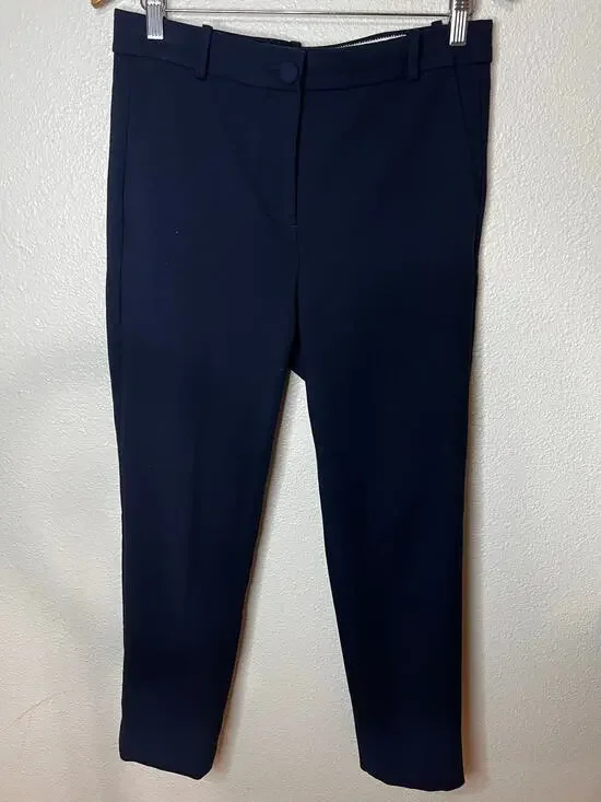 J. Crew High Rise Cameron pants in dark navy blue WOMENS 8